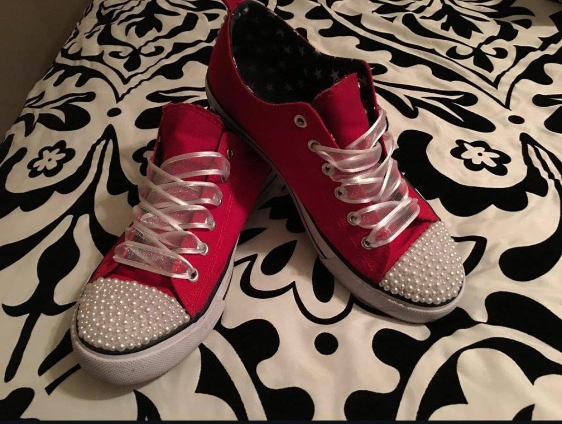 Partially Bling Converse