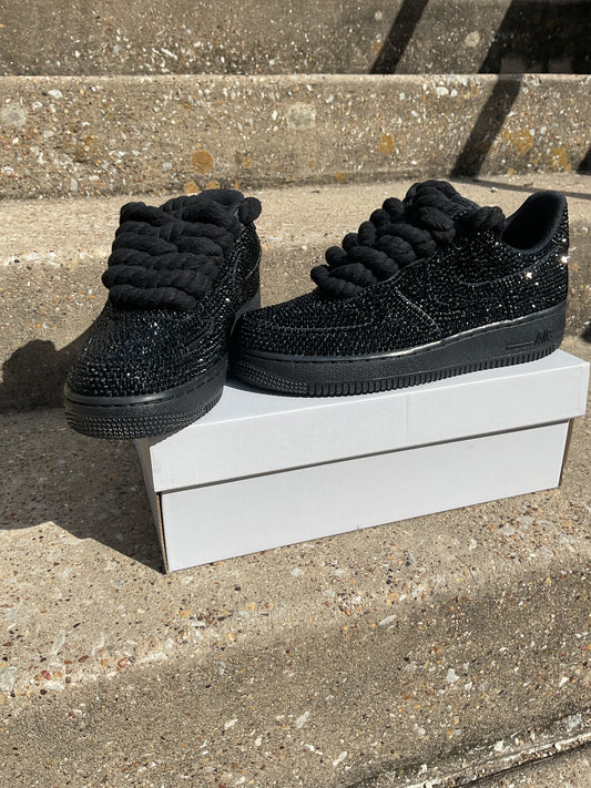 Custom Bling Forces W/Rope Laces