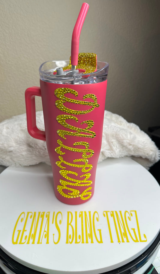 Partially Bling 30oz tumbler